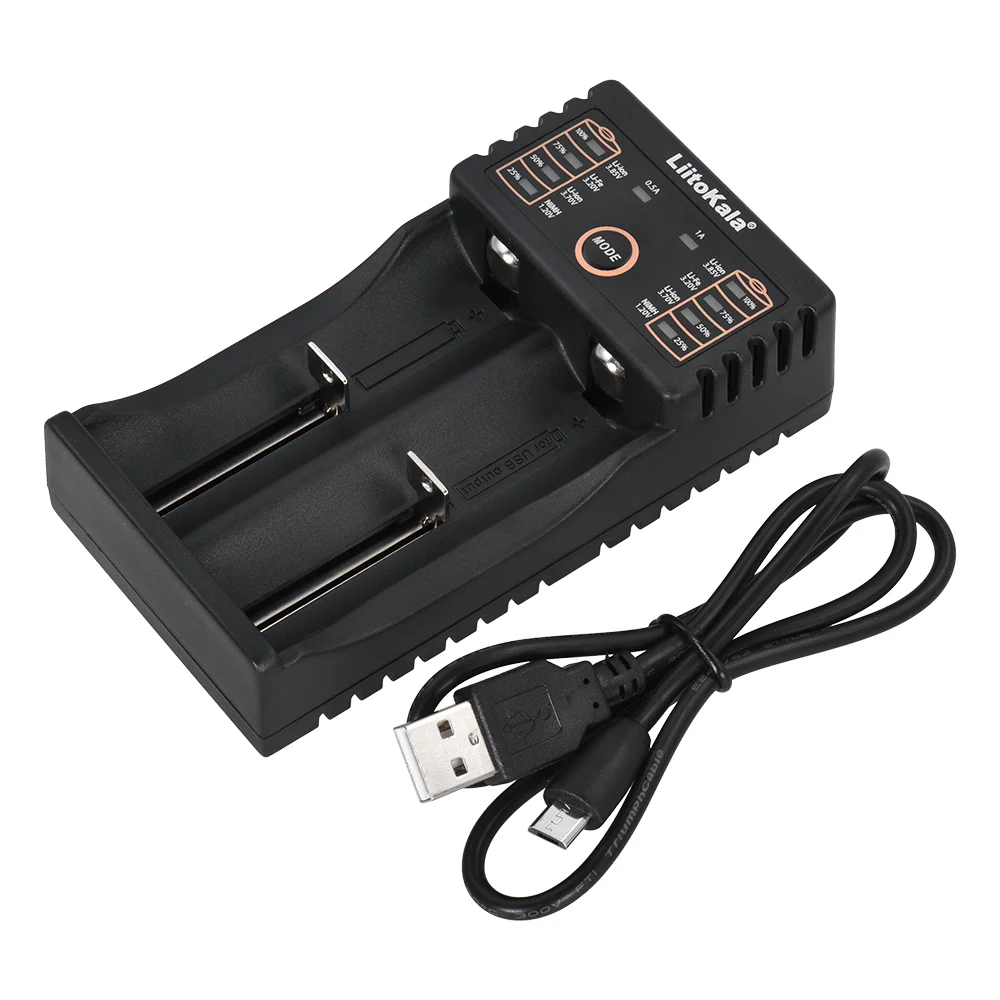 

Liitokala Rechargeable Battery Charger for 1.2V/3.7V/3.2V/3.85V AA/AAA 18650/18490/18350/16340/14500/10440 NiMH Lithium #XJ