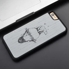 Для iPhone 6 S 7 8 Plus X Медведь акварель настоящий Деревянный чехол для телефона для samsung S7 край S8 плюс протектор