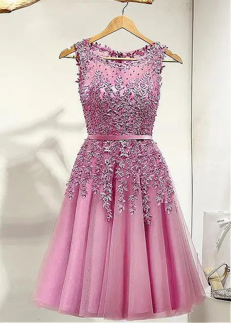 dusty pink cocktail dress
