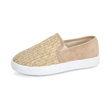 

Large size women's shoes casual women's fashion flat bottom shoes summer foreign trade new woven shoes sneakers women