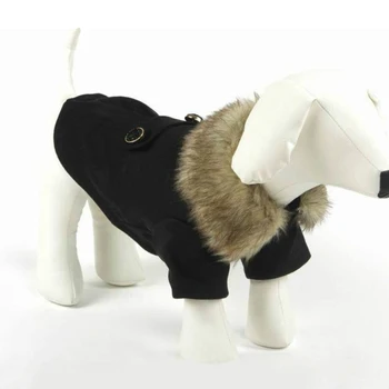 

Winter Small Dog Wool Coat Clothes Winter Warm Outwear Costume Puppy Cat Pet Jacket