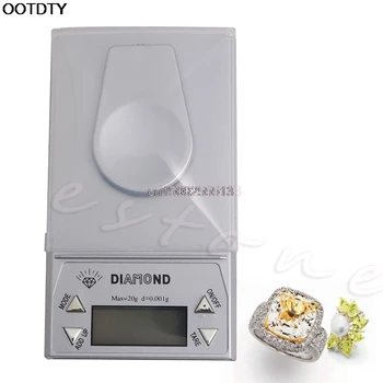 

Portable 20g x 0.001g LCD Digital Gram Pocket Diamond Jewelry Scale Weight Hot