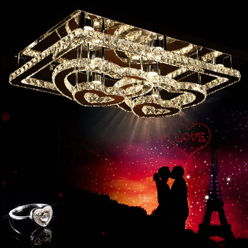 

Dimmer Remote Control LED 40W 11-25 light K9 Crystal ceiling Lihting 110-240v Size:97*75cm