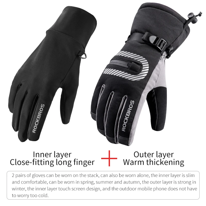 ROCKBORS قفازات للتزلج يندبروف الدافئة على الجليد التزلج قفازات الصوف للماء ساخنة قفازات الثلج دراجة نارية الشتاء قفازات ROCKBORS قفازات للتزلج يندبروف الدافئة على الجليد التزلج قفازات الصوف للماء ساخنة قفازات الثلج دراجة نارية الشتاء قفازات