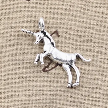 

5pcs Charms Horse Unicorn 35x15mm Antique Making Pendant fit,Vintage Tibetan Bronze Silver color,DIY Handmade Jewelry