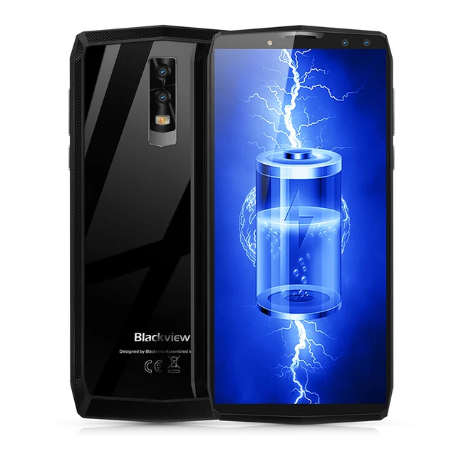 Best Offers Blackview P10000 Pro 4G Smartphone 6.0 Inch Android 7.1 MTK6763 Octa Core 4GB RAM 64GB ROM Quad Cameras Glass Back Case 11000mAh
