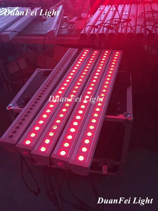 Светодиодное сценическое освещение 4 шт. линейная планка для мытья rgb 3 в 1