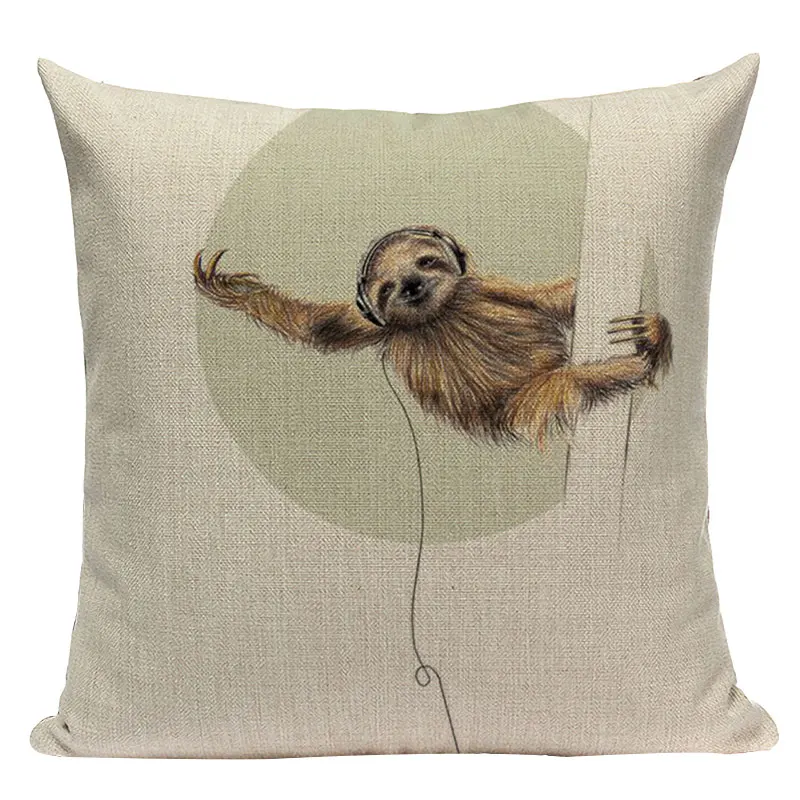 Pop Geometric Cushion Decorative Cushion Covers Monkey Horse