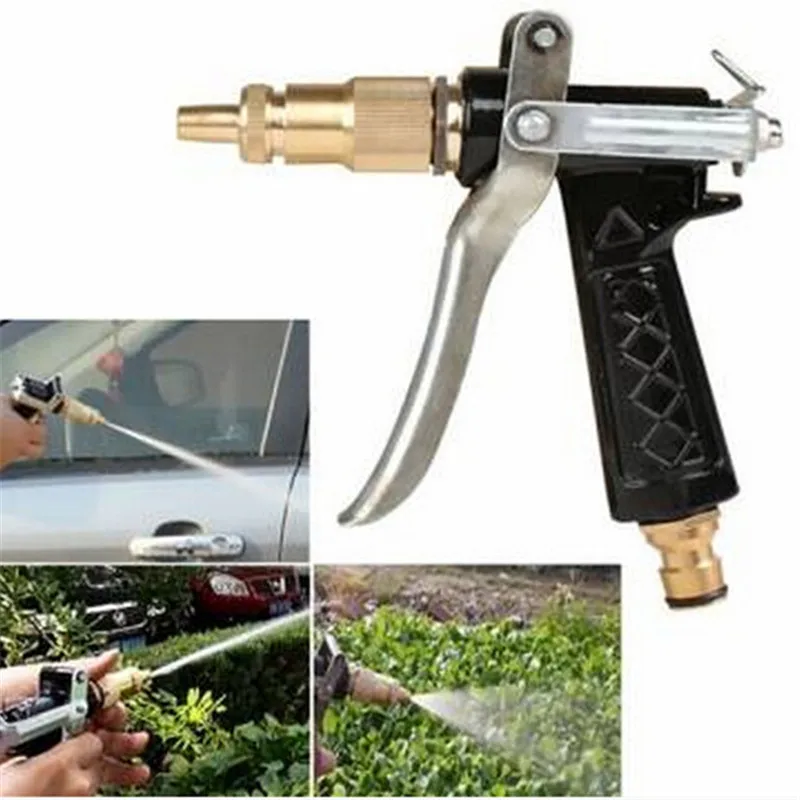 Adjustable Copper Hose Spray Nozzle Gun Garden Hose Water Pressure Guns