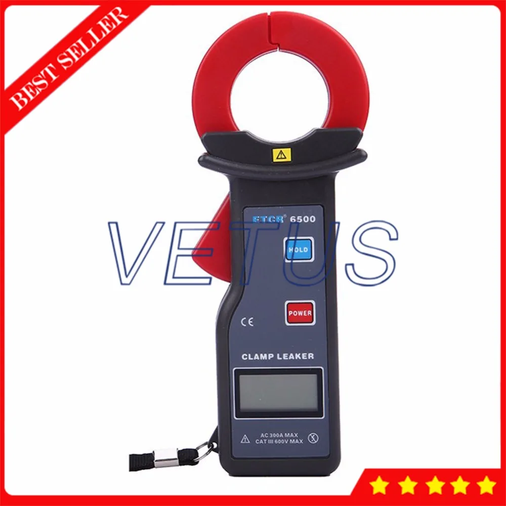 

ETCR6500 0~300A High Accuracy Digital Clamp Meter Leakage Current Measurement with RS232 Interface 500 datas storage