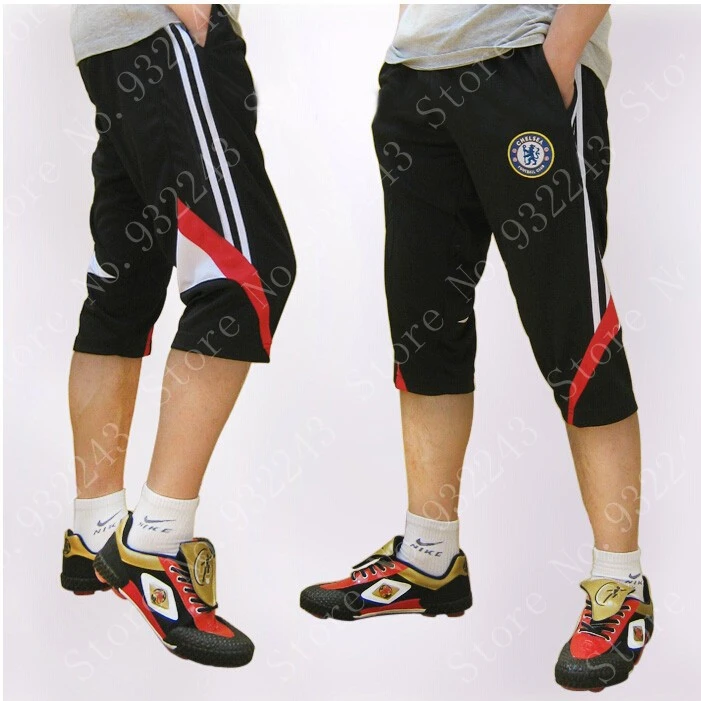 Men Cropped Pants Man 3/4 Soccer 