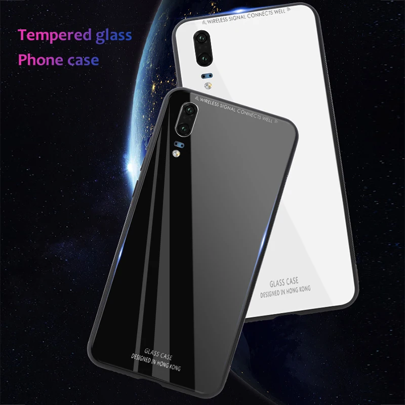 Стеклянная чехол для huawei Коврики 20X10 Pro Nova 3e 3 P20 Lite P10 плюс P Smart Cover Honor 8 9 8X lite Y9 2019