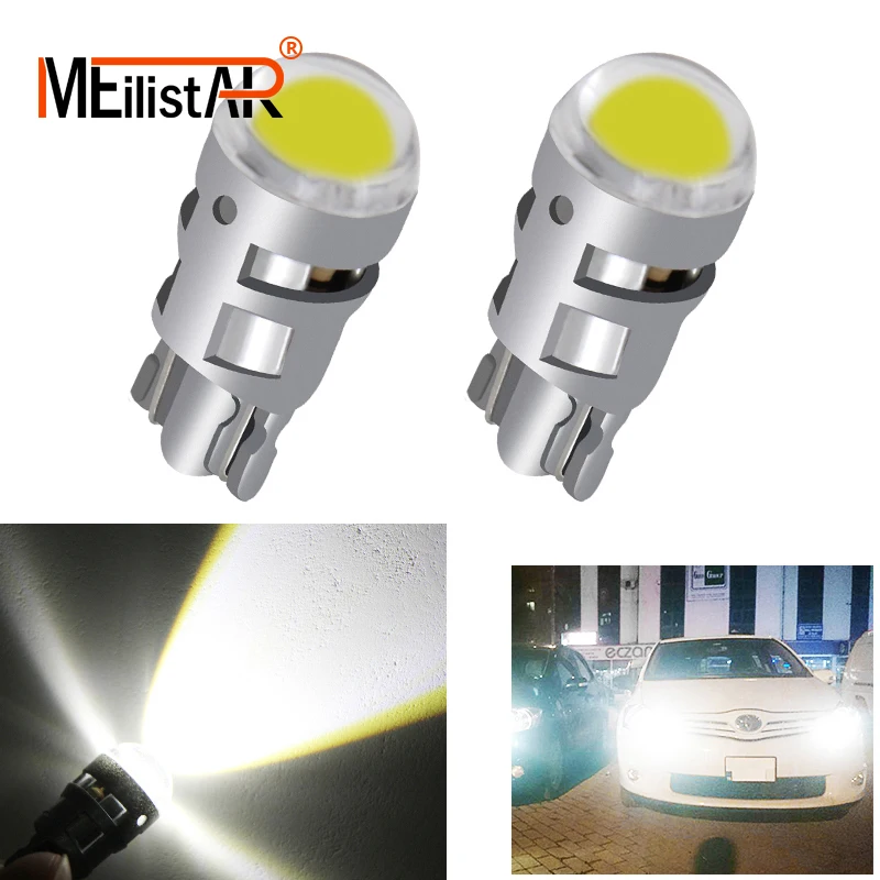 

2x T10 led Bulb w5w Car DRL 194 168 Clearance Lights Reading Interior Replacement License Plate Lamp 12V 6000k White Car styling