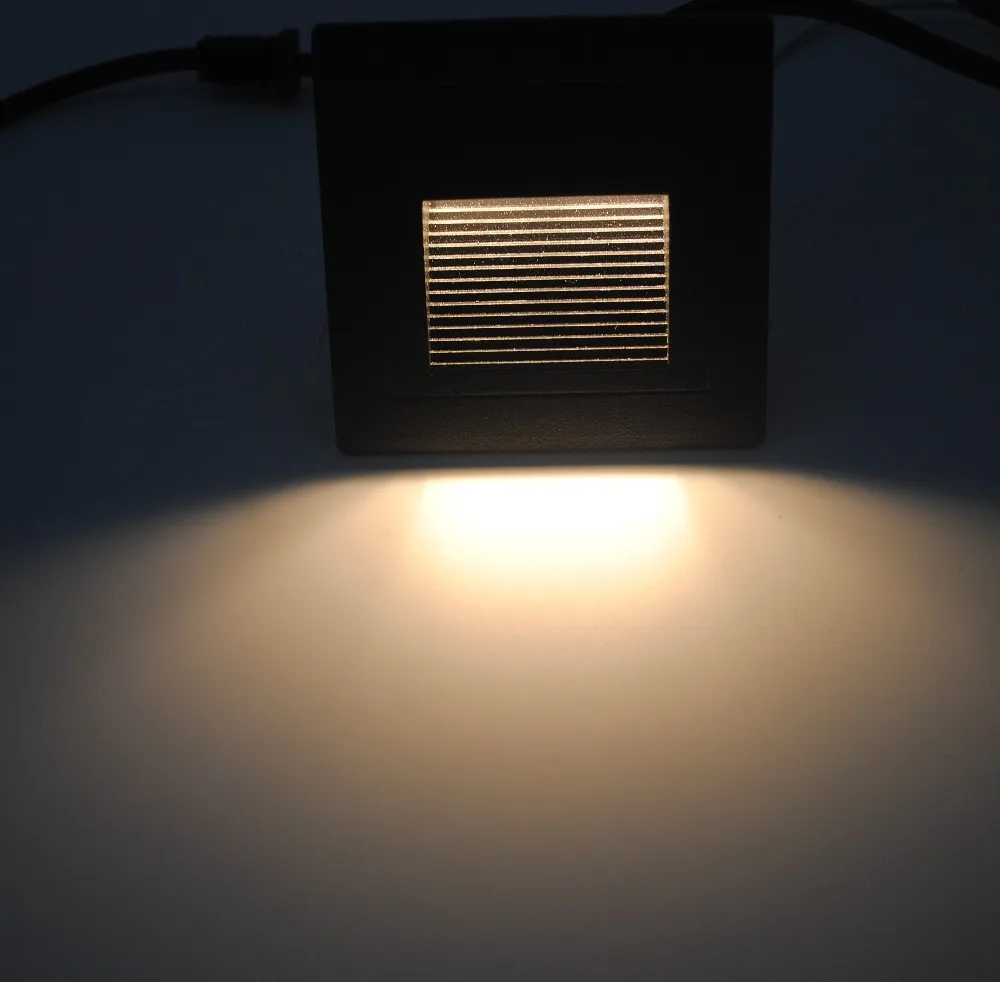 20pcs lot 3w led step light led square aluminum stair lighting