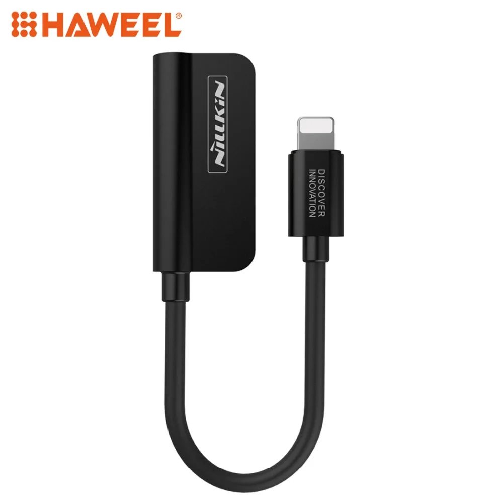 

HAWEEL 0.65m 1A Metal Dual 8 Pin to 8 Pin Listening & Charging Audio 2 in 1 Cable For iPhone XR / XS MAX / X / XS / 8 / 8P / 7