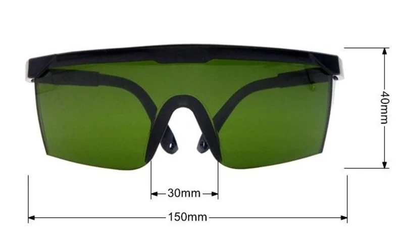 1Pcs Protection Goggles Laser Safety Glasses Green Blue Red Eye Spectacles Protective Eyewear Green Color Laser Protection (1)