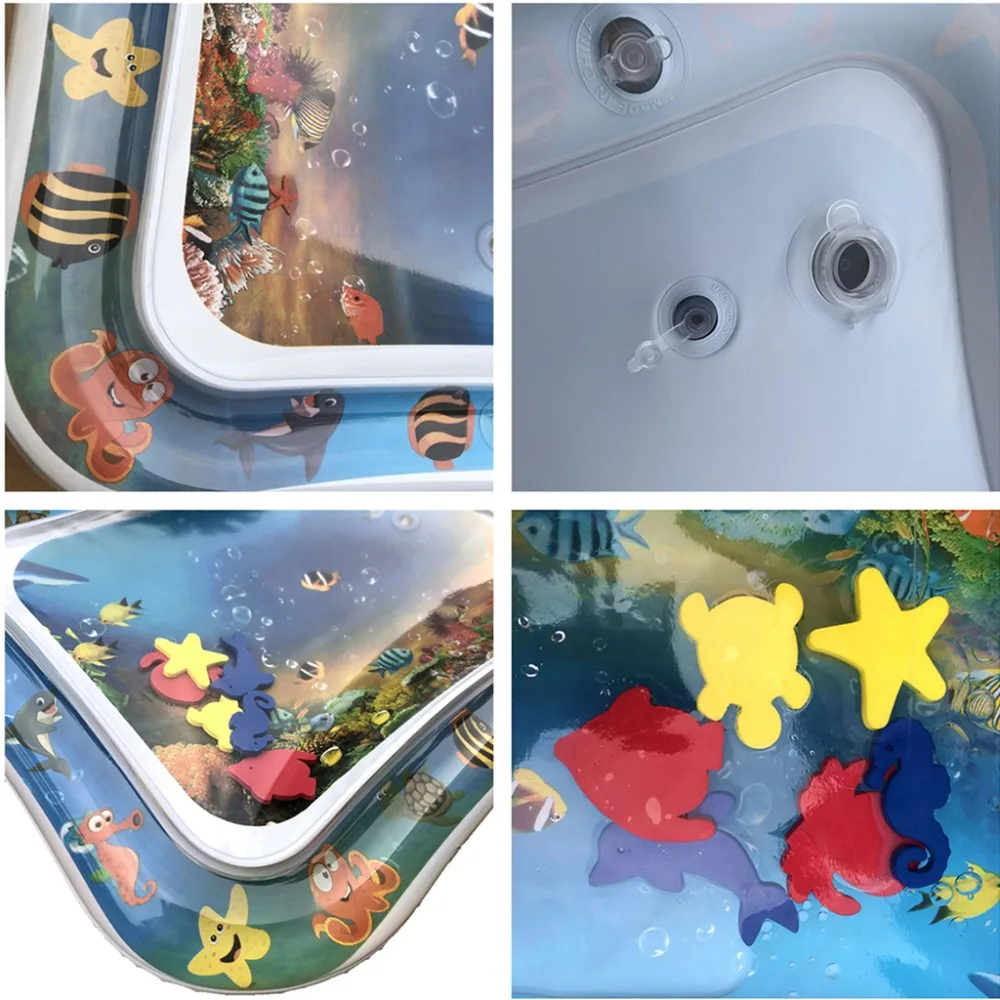 Online Bayi Musim Panas Inflatable Perut Waktu Air Mat Menepuk Pad Aktivitas Bermain Pusat Bayi Balita Multifungsi Mainan