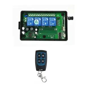 

Intelligent switch 85v~250V 110V 220V 230V 4CH RF Wireless Remote Control Relay Switch Receiver Security System FOR Garage Doors