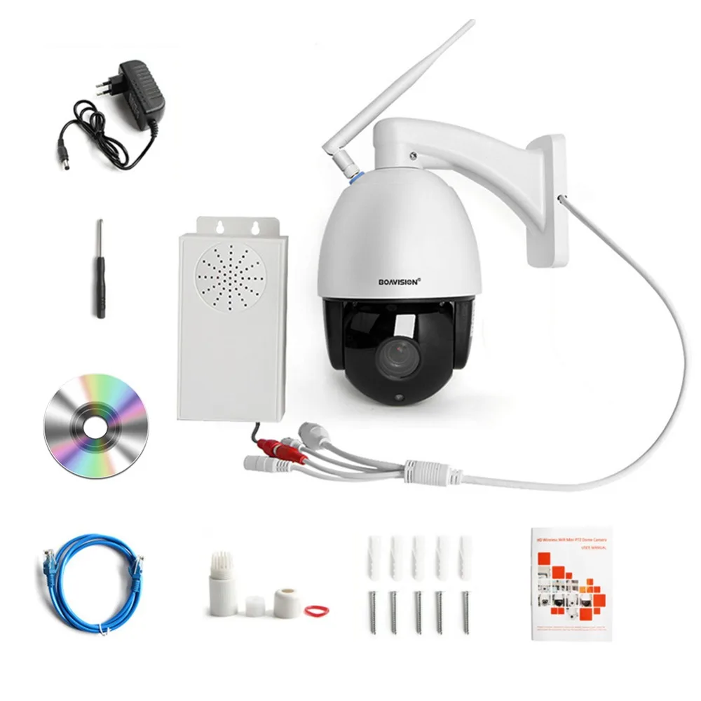 HD 1080 P HD inalámbrico domo PTZ Cámara cámara IP WIFI 5X 10X de Zoom al aire libre de seguridad CCTV cámara de vigilancia de vídeo de Audio IR ONVIF de 60 M - 6