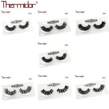 

Thermidor 2Cases/lot 3d Mink Lashes Thick Fashion Eyelashes Soft Cruelty Free False Lash High Quality Messy Eyelash EUB Free