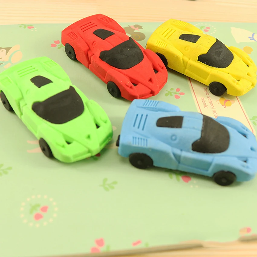 

Cartoon Racing Car student Eraser Funny Car Toy pencil Erasers for Birthday Party Supplies Favors, School Classroom Rewards