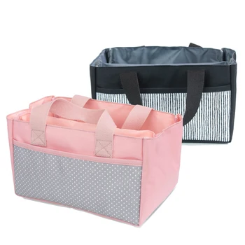 

JPZYLFKZL Separate Large Capacity Portable Mummy bag fashion mickey mouse women canvas mother infant bag Storage bag Organizer