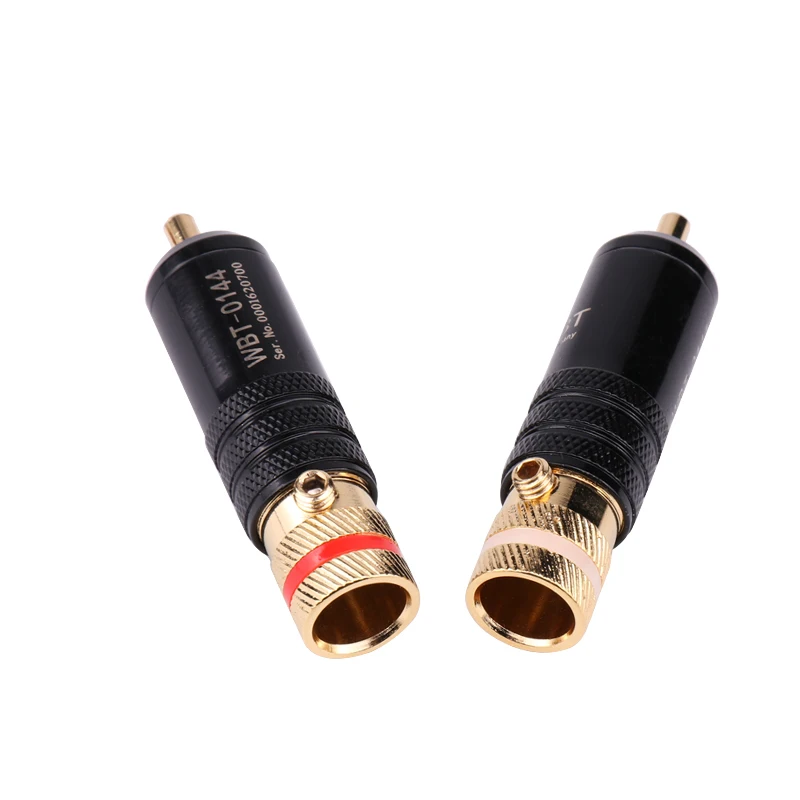 Разъемы Sindax RCA штекеры стандартной длины штекер сигнальной линии WBT 0144 lotus head
