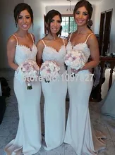 Good Quality Sexy Mermaid Sweetheart Spaghetti Strap Top Lace Cheap Bridesmaid Dresses Plus Size MG157