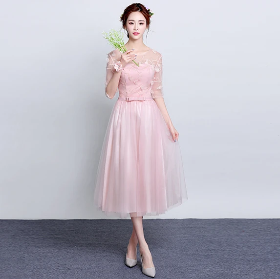 Pink Women Plus Size Short Tulle Modest Evening Tops Elegant Dress Pink Women Plus Size Short Tulle Modest Evening Tops Elegant Dress 2017 Gown Formal Dresses For Special Occasions H3905 In From Weddings