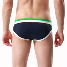 Для мужчин купальник, бикини гей Лоскутная Плавание Одежда Мужская одежда для плавания пляжные шорты для будущих мам Плавание шорты с низкой посадкой мужские плавки-трусы