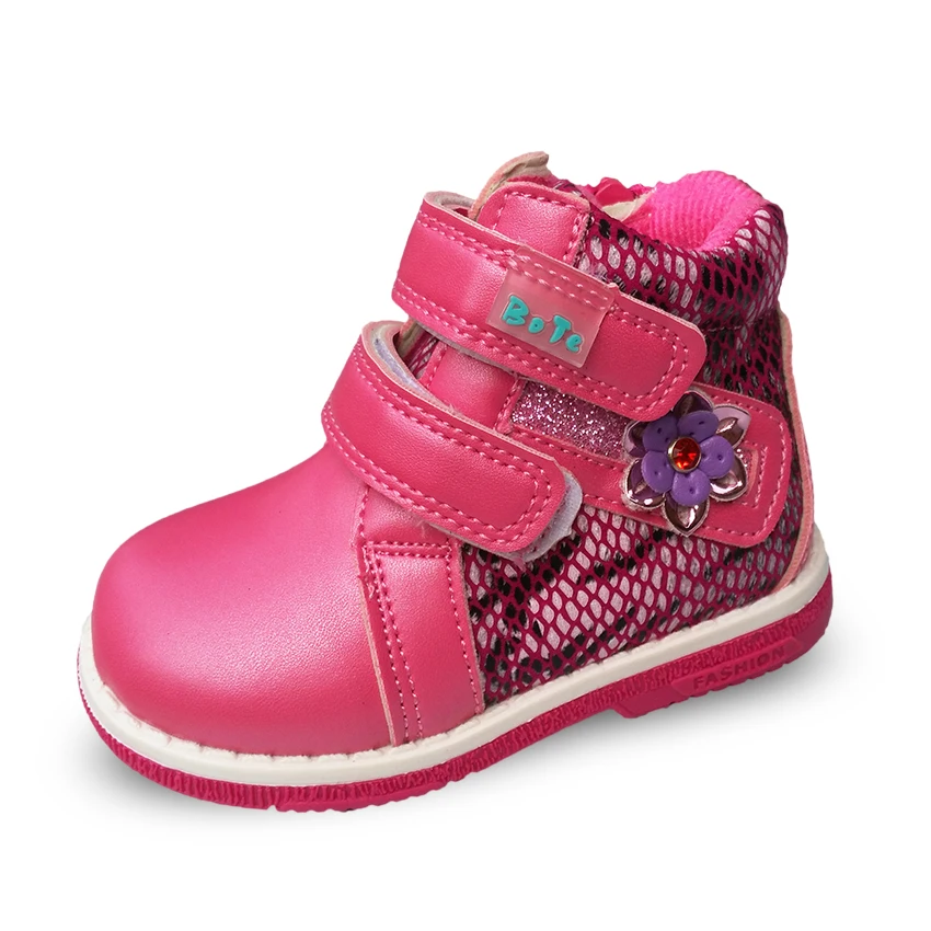 

spring/Autumn children shoes PU Leather child princess shoes, Kids Baby Boots