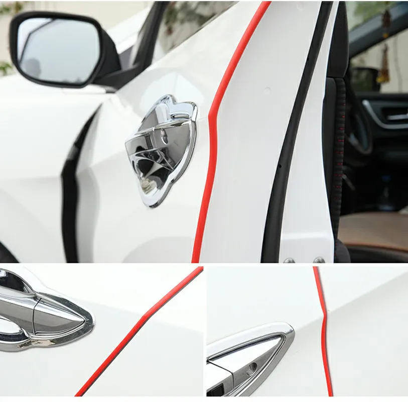

5M Car Door Open The Door Car Anti Collision Auto Door Collision Avoidance Stick Rubber Strip Decoration Stickers Car Accessorie