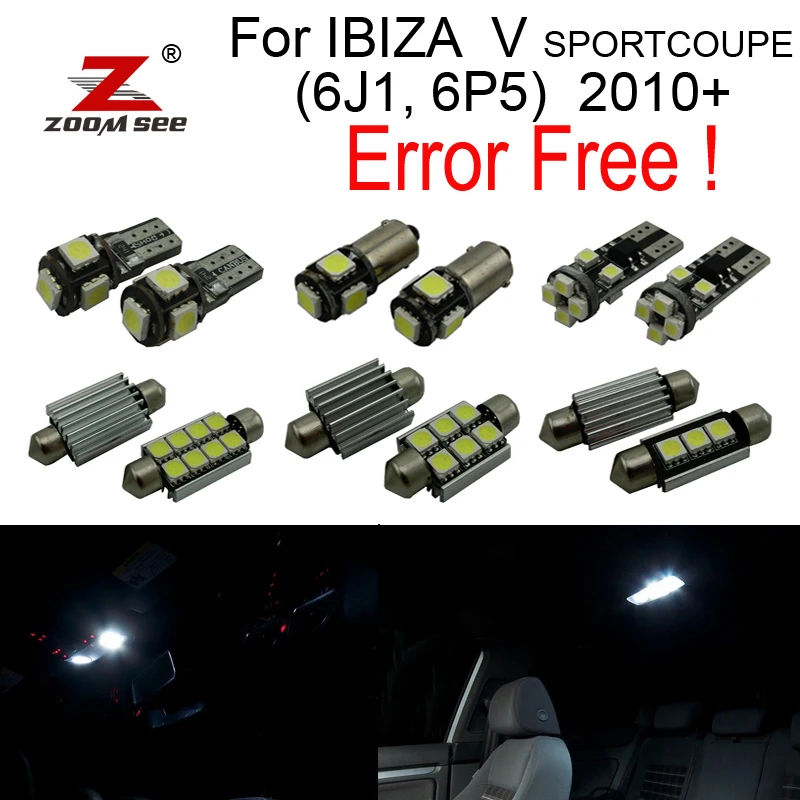 15pcs LED License plate bulb + Reverse backup lamp + Interior dome