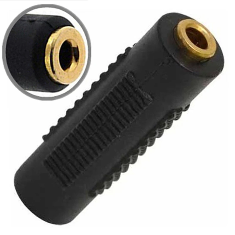 

Mini 3.5mm Female to Female F/F Jack Stereo Audio Adapter Converter Connector Audio Metal Gold Plated Connector
