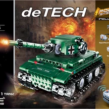 Техника Современная Военная война Радио пульт дистанционного управления Тигр I Танк Строительный блок Модель Кирпичи rc игрушки коллекция для подарков