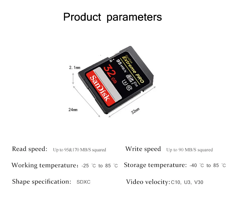 Карта памяти Micro SD Экстремальный Pro 170 МБ/с./с sd-карта 32 Гб 64 Гб 128 ГБ 256 Гб карта памяти SanDisk U3 V30 флэш-карта для 4 k/HD камеры