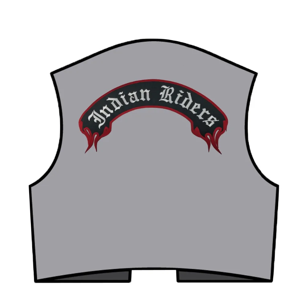 Indian rider patch biker funk custom patches applique for jacket any size cool clothing application stickers (4)
