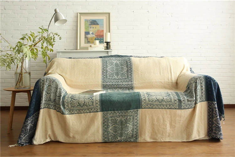 Винтажное этническое шенилловое Клетчатое одеяло для дивана, декоративное богемное утяжеленное трикотажное одеяло на диване/кровати/покрывало для путешествий