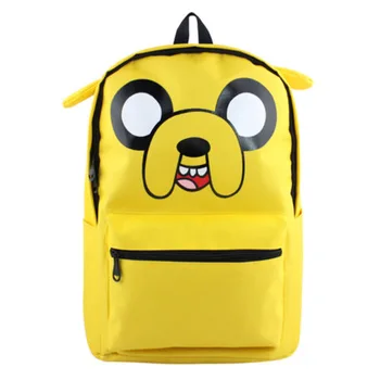 

Yellow Adventure Time with Ear Backpack Bag Knapsack Packsack School Shoulder Bags Shoulder Bags Boy Girls
