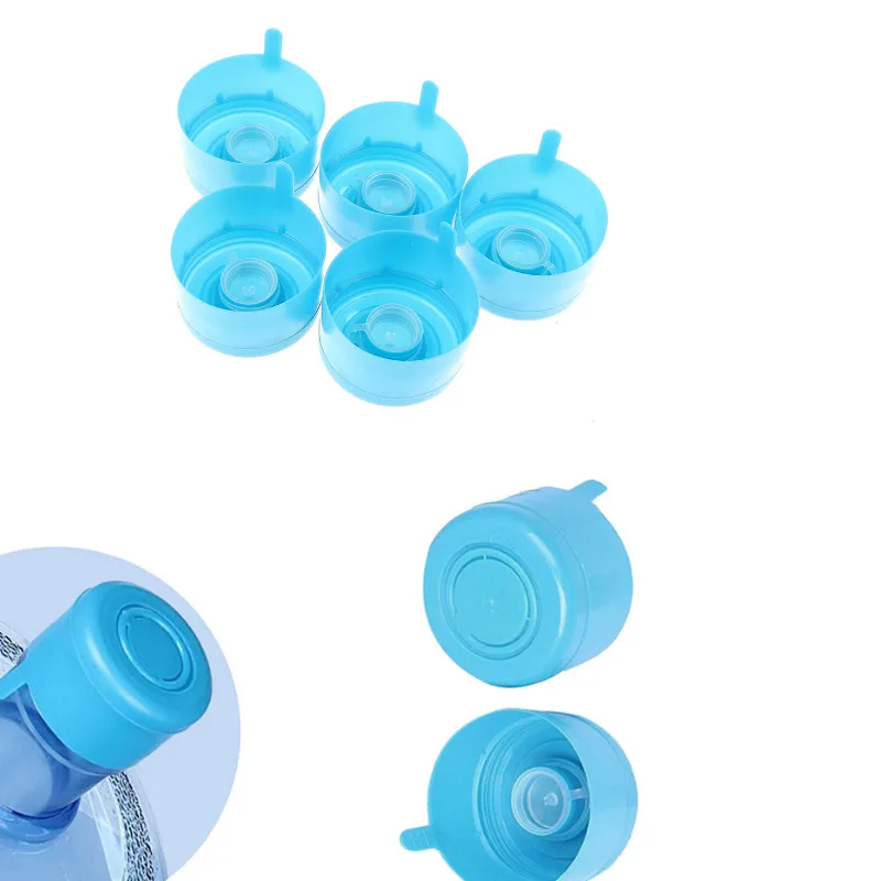 5Pcs/lot 5 Gallon Water Bottle Snap On Lids Non Spill Reusable Replacemet Caps Anti Splash Peel Off Tops | Дом и сад