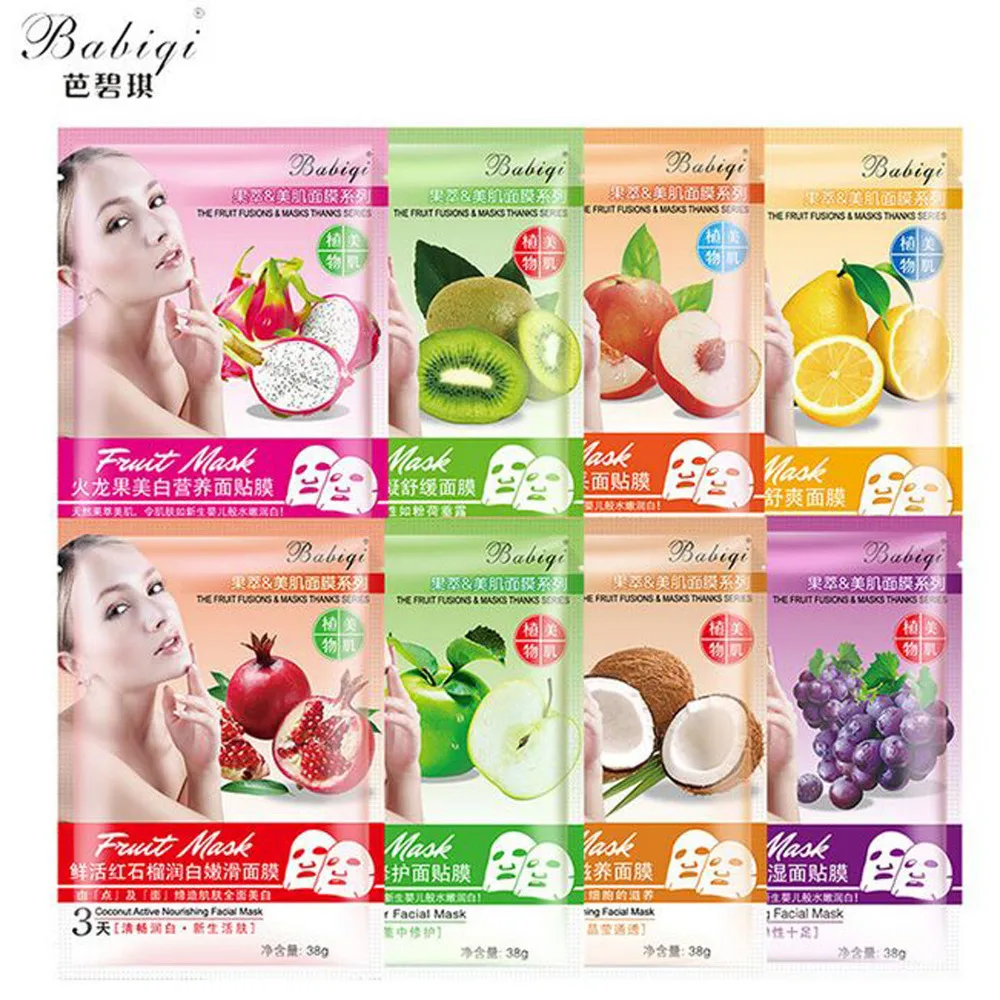 Buy 20 PCS Fruit Facial Mask Lemon Grape Coco Essence