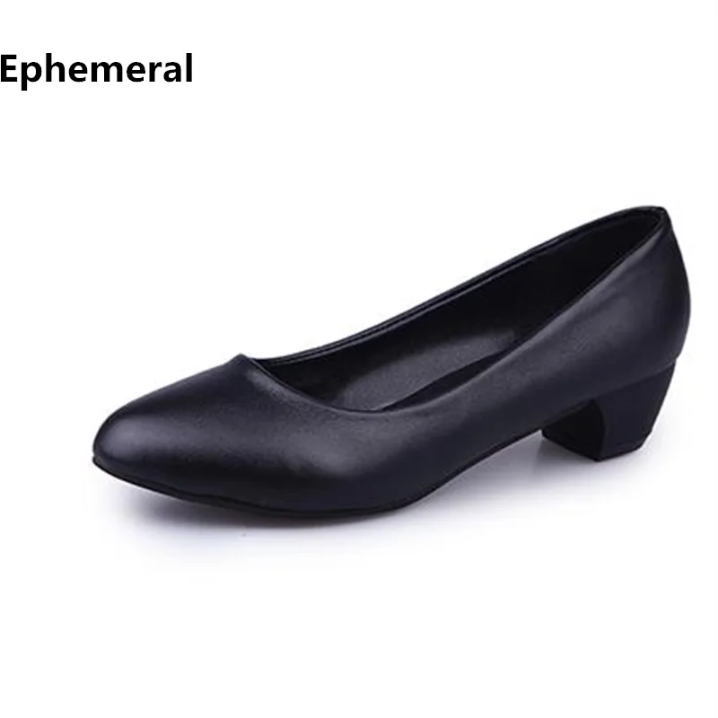Женская обувь из органической кожи на низком каблуке с острым носком Zapatos Stilettos