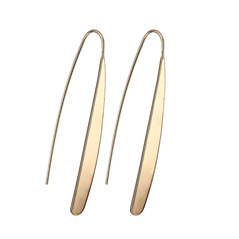 Новые золотые металлические серьги для женщин и девушек, круглые геометрические серьги, индийские серьги, аксессуары для женщин, винтажные круглые серьги - Окраска металла: AGH950020A