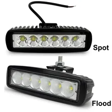 2pcs Safego car light bar 18W working light 24V Motorcycle Driving Off road Tractor truck lights