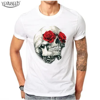 

YEMUSEED 2019 New Men Short sleeve Tops Taro printed men's t-shirt FFV119