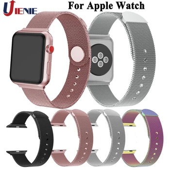 

Watchband Straps for Apple Watch Band iwatch Series 4/3/2/1 Bracelet 42 38 44 40mm Milanese Loop Stainless Steel Wristband Strap