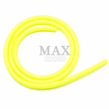 Yellow Motorcycle Fuel Gas Line Hose Tube Rubber Fuel Line oil pipeline for motorcycle font b