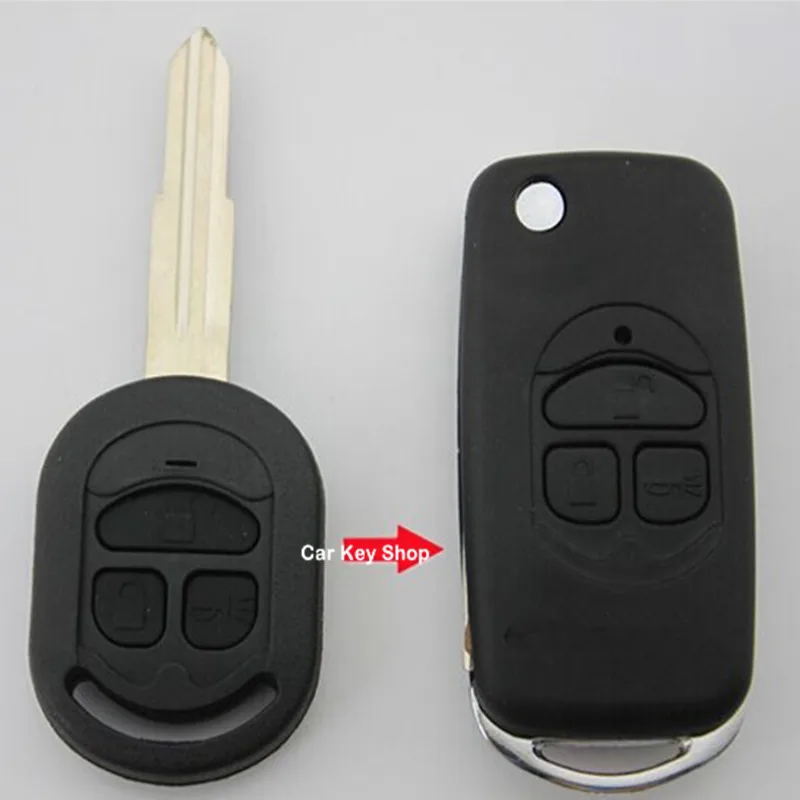 

DAKATU BLANKS CAR KEY CASE FIX FOR BUICK OLD EXCELLE HRV MODIFIED FOLDING FLIP REMOTE KEY SHELL 3 BUTTON