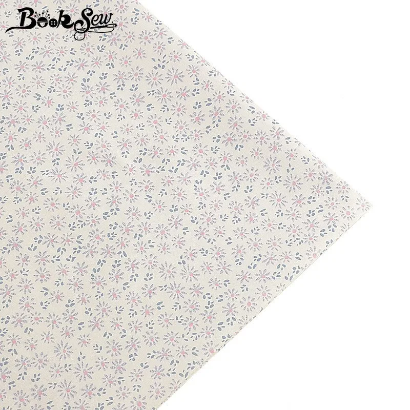 Booksew 100% хлопчатобумажная саржевая Ткань для шитья цветочный дизайн Telas домашний