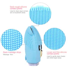 Красота уход за кожей лица чистящие инструменты милый медведь Очищающая щетка для лица пуховка для лица массажный, отшелушивающий коврик для умывания скраб очищающее средство